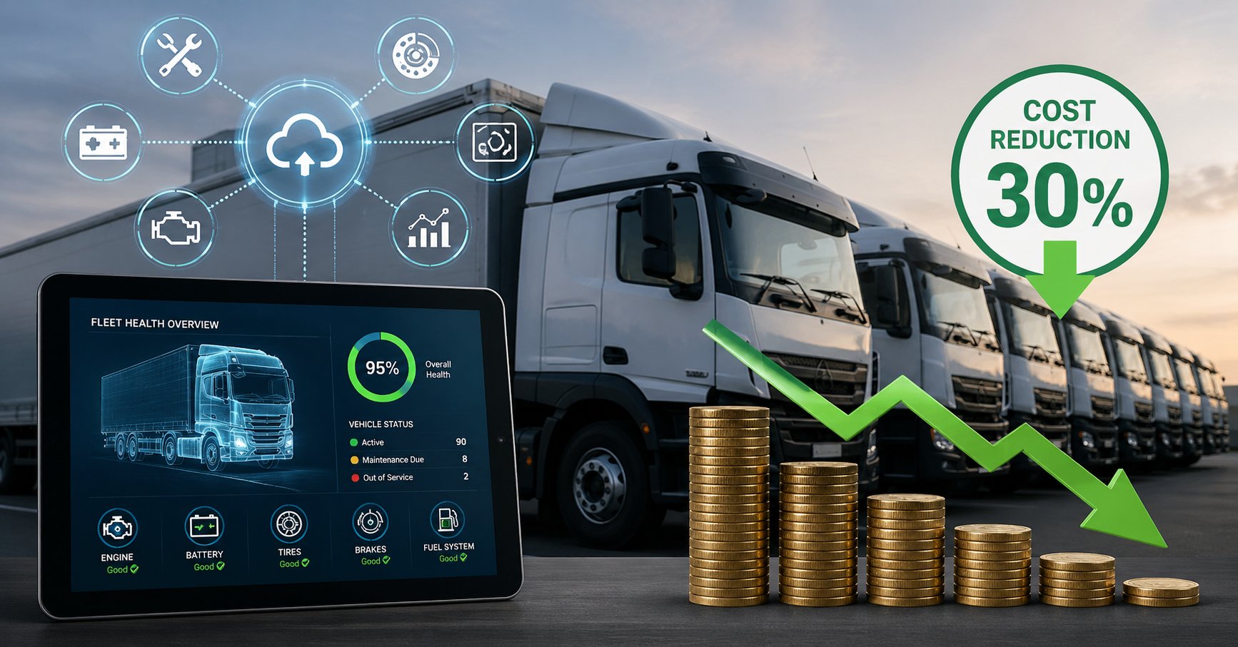 How Predictive Maintenance Cuts Fleet Costs by 30