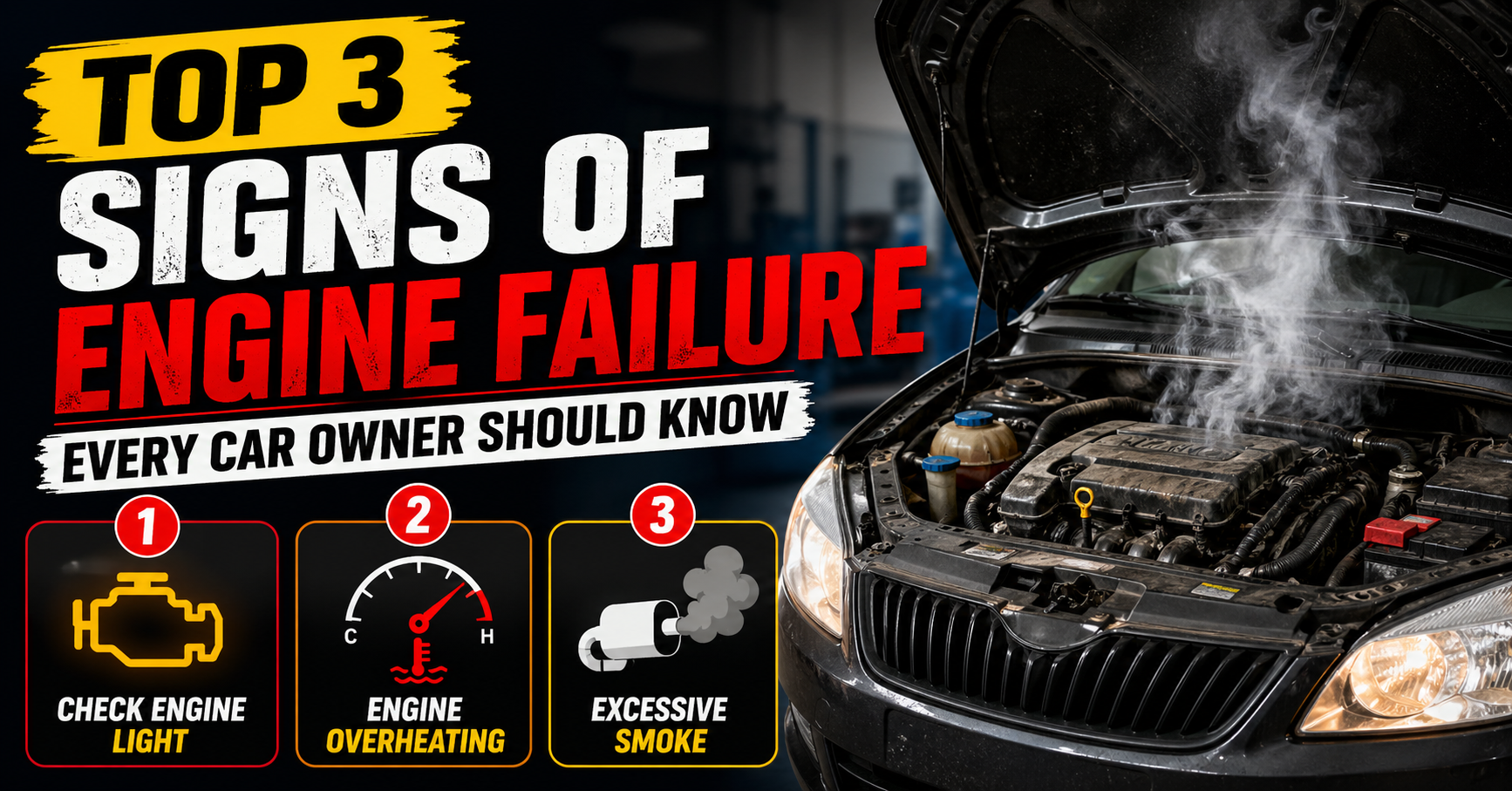 Top 3 Signs of Engine Failure Every Car Owner Should Know