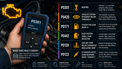 Most Common Engine Fault Codes Explained in Simple Terms